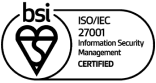 BSI ISO 27001 Certified